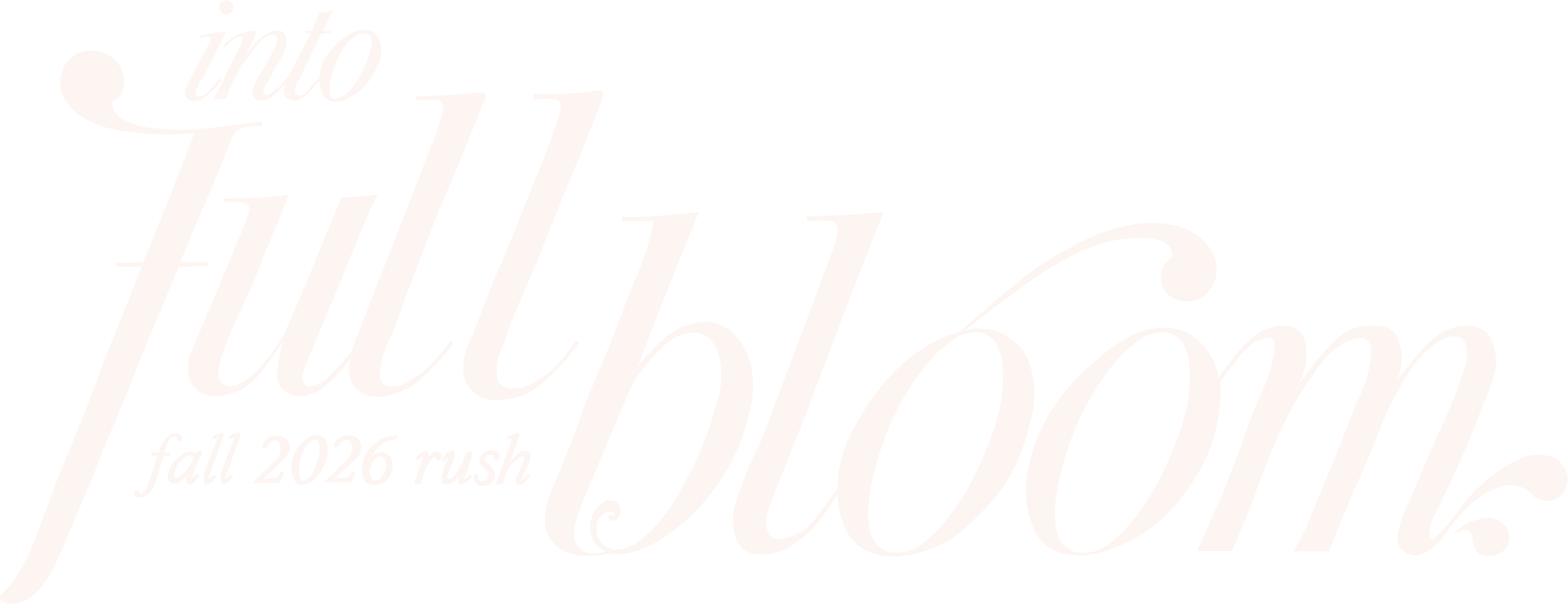 Into full bloom